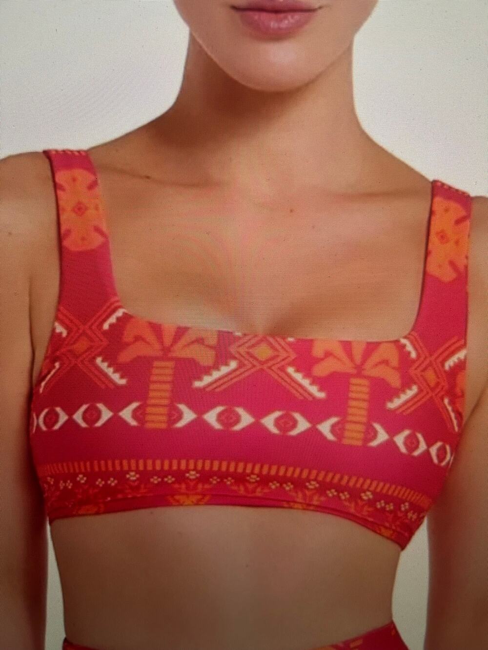 NWT Hermoza Maggie square neck bralette swim top 10